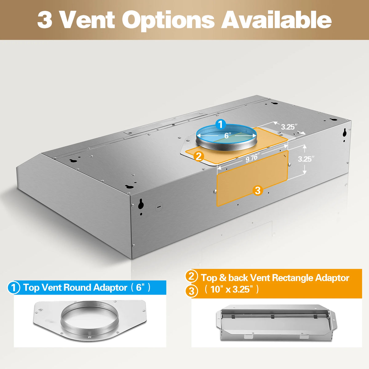Under Cabinet Range Hood 30 Inch,Stainless Steel Touch/Gesture/Remote Control,700CFM & 3-Speed Kitchen Stove Vent Hood