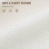 Modern Boucle Chenille Three Seat Sofa Bed Non-Assembly No Legs Cloud Sofa Removable Pillows Sponge Filling Convertible Massage