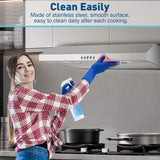 SNDOAS Under Cabinet Range Hood,30 Inch Ductless Range Hood Alterable to Ducted,Stainless Steel Kitchen Exhaust Hood