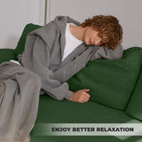 U-Shaped Sectional Sofa Living Room Modern Modular Extendable Double Lounge Sleeper Convertible Apartment Sponge Hotel Mall