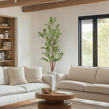 Realistic Artificial Olive Tree Textured Branches Easy Assembly Plastic Faux Tree Wedding Christmas New Year Halloween Decor UV