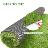 Premium 35mm Odorless Artificial Grass Rug Easy to Cut & Clean Faux Lawn Turf for Garden Balcony Backyard & Indoor Playground