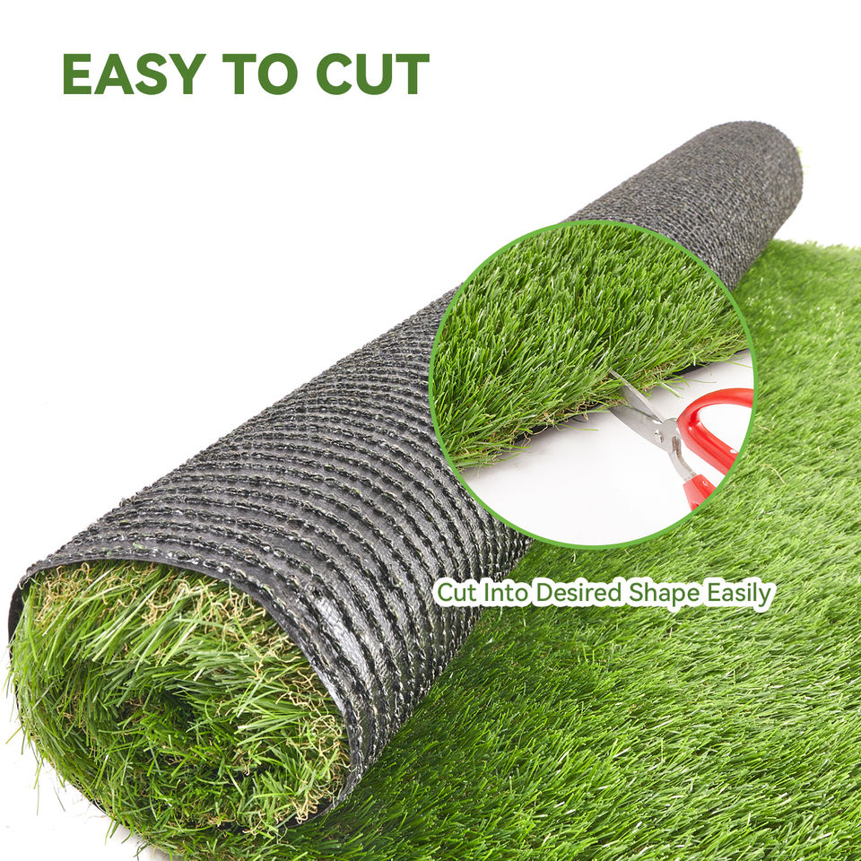 Premium 35mm Odorless Artificial Grass Rug Easy to Cut & Clean Faux Lawn Turf for Garden Balcony Backyard & Indoor Playground