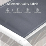 Leisure Outdoor Aluminum Chaise Lounge Bed with Table