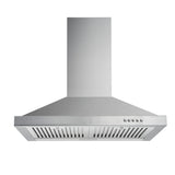 Range Hood, Range Hoods 30 Inch Stainless Steel, 450 CFM Kitchen Hood with LED Light Baffle Filters, 3 Speed Exhaust Fan