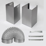 Range Hood, Range Hoods 30 Inch Stainless Steel, 450 CFM Kitchen Hood with LED Light Baffle Filters, 3 Speed Exhaust Fan