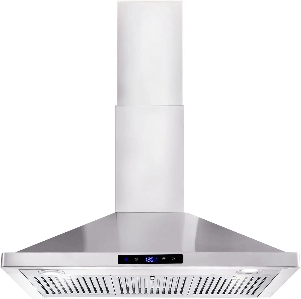 Range Hood 36 Inch Wall Mount Kitchen Hood 700 CFM with Ducted/Ductless Convertible Duct, Touch Control, Permanent Filters