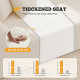Modular Extendable Massage Sectional Sofa Modern Cloud Curved Design Deep Seat Chenille Covered Sponge Oversized Sofa