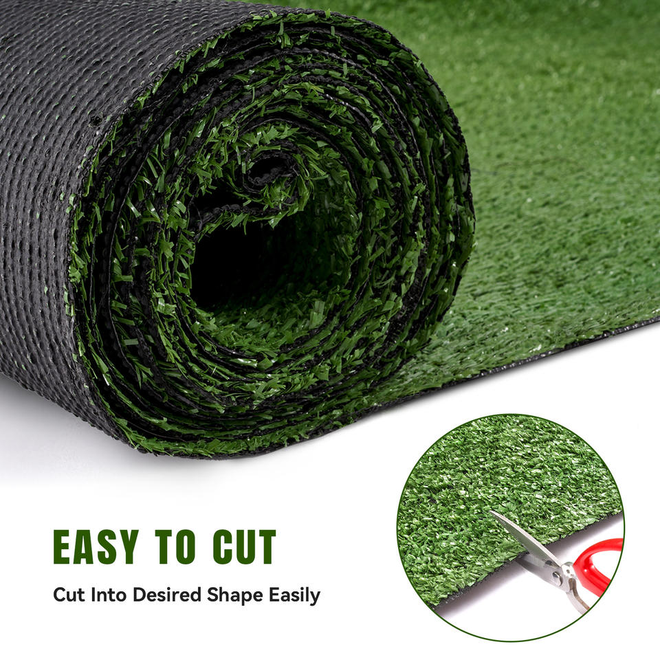 7*12 FT High Density Eco-Friendly Durable Plastic Artificial Grass Carpet Anti-Slip Surface Easy Installation Backyard