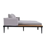 Outdoor Patio Chaise Lounger for 2 Person