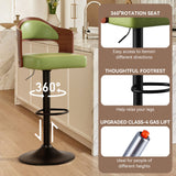 Dual Color Rustic Modern Height Adjustable Swivel Durable Material Steady Bar Stool for Hotel and Home Bar Commercial Use