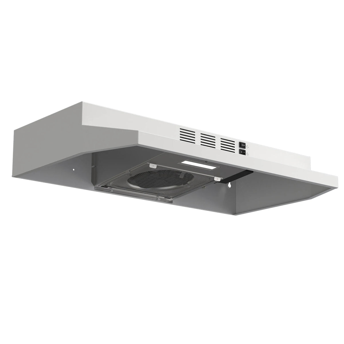 SNDOAS 30 Inch Under Cabinet Range Hood Stainless Steel Vent Hood with LED Light,Under Cabinet Hood with 2 Speed Exhaust Fan