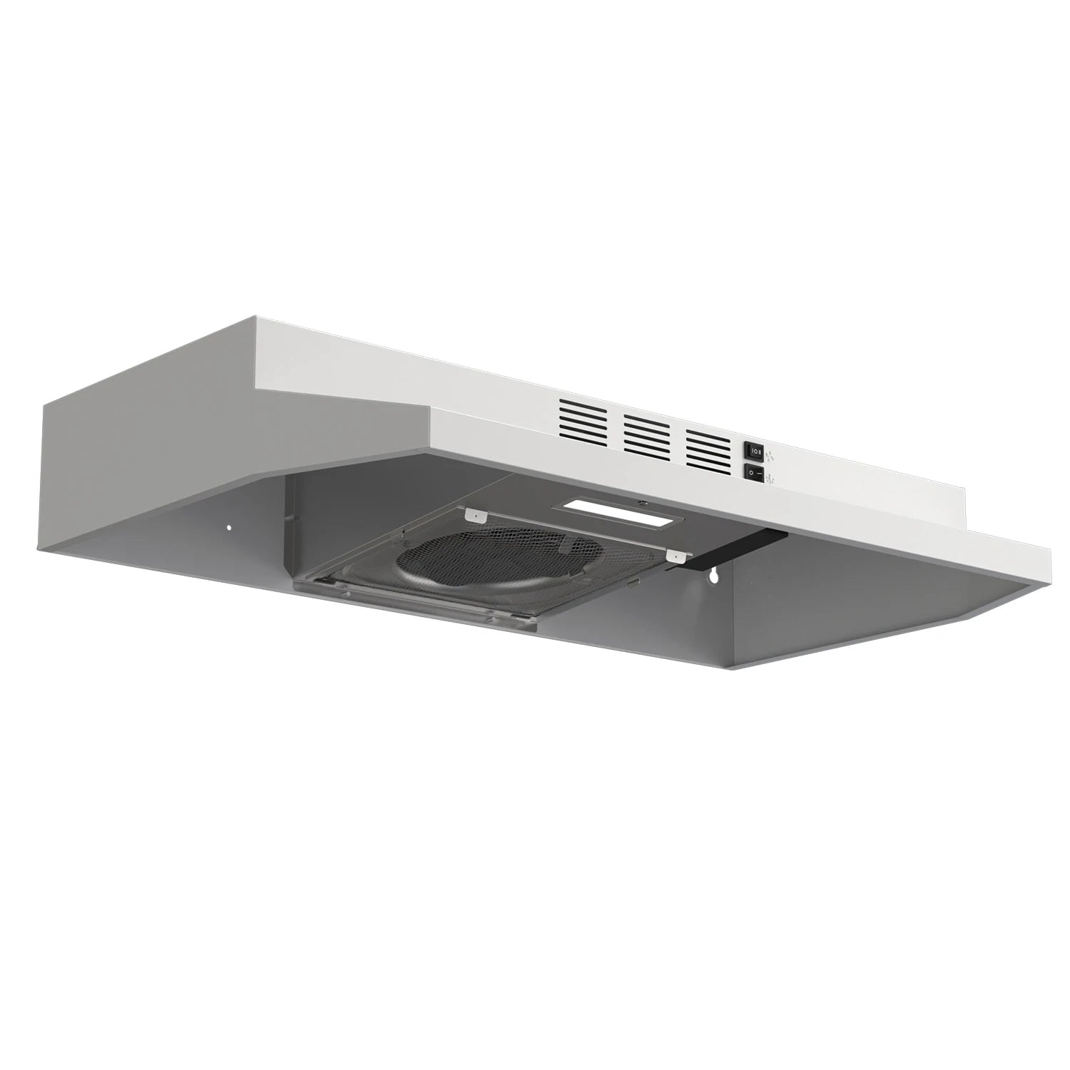 SNDOAS 30 Inch Under Cabinet Range Hood Stainless Steel Vent Hood with LED Light,Under Cabinet Hood with 2 Spe