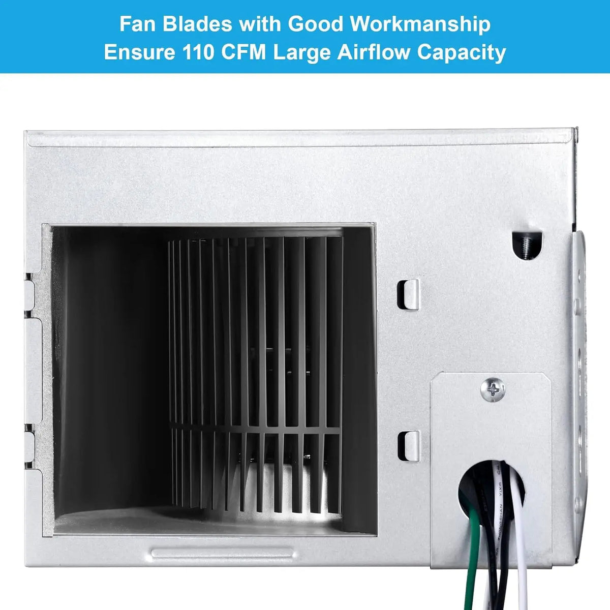 Bathroom Exhaust Fan with Light 110 CFM Quiet 6500K 800LM Household Ventilation Fan Light Combo,YYVTL14-110