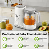 Baby Food Maker Pro Steamer Blender: 4 in 1 Auto Steam Blend and Puree Maker with Self-Clean for Healthy Baby  - view 2