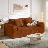 Modern Convertible Extendable Massage Loveseat Sofa Bed Set No Assembly Required Deep Seat Sponge Filling Apartment Mall School