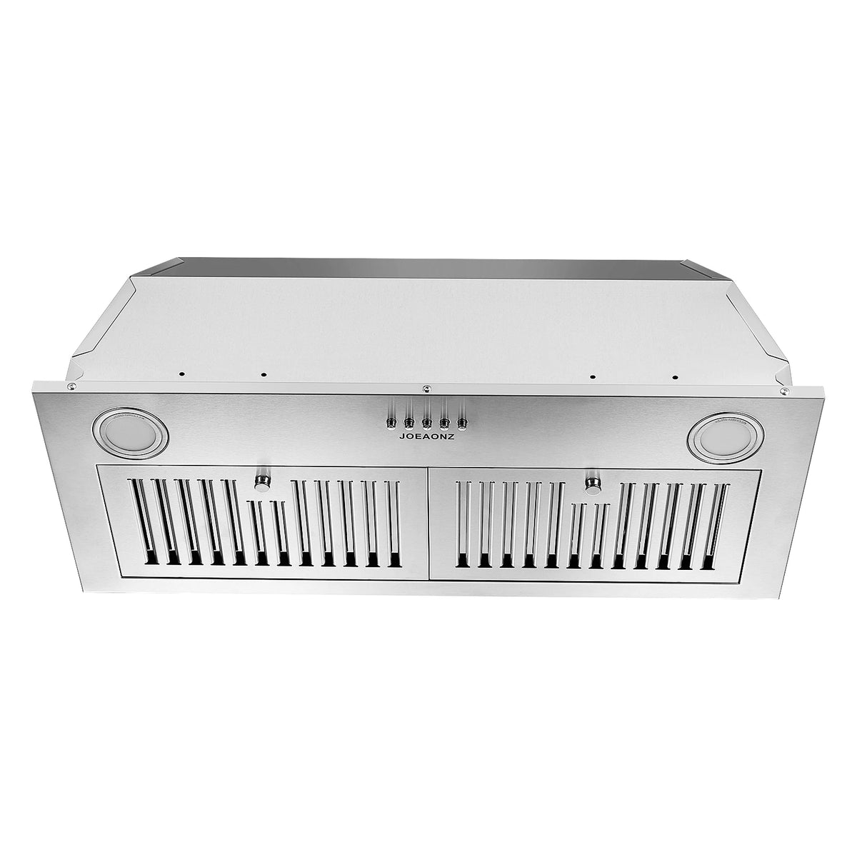 Range Hood Insert 30inch,Stainless Steel Kitchen Vent Hood 600CFM,Built-in Kitchen Stove Hood W/Front Button Controls,LED Lights
