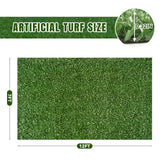 7*12 FT High Density Eco-Friendly Durable Plastic Artificial Grass Carpet Anti-Slip Surface Easy Installation Backyard