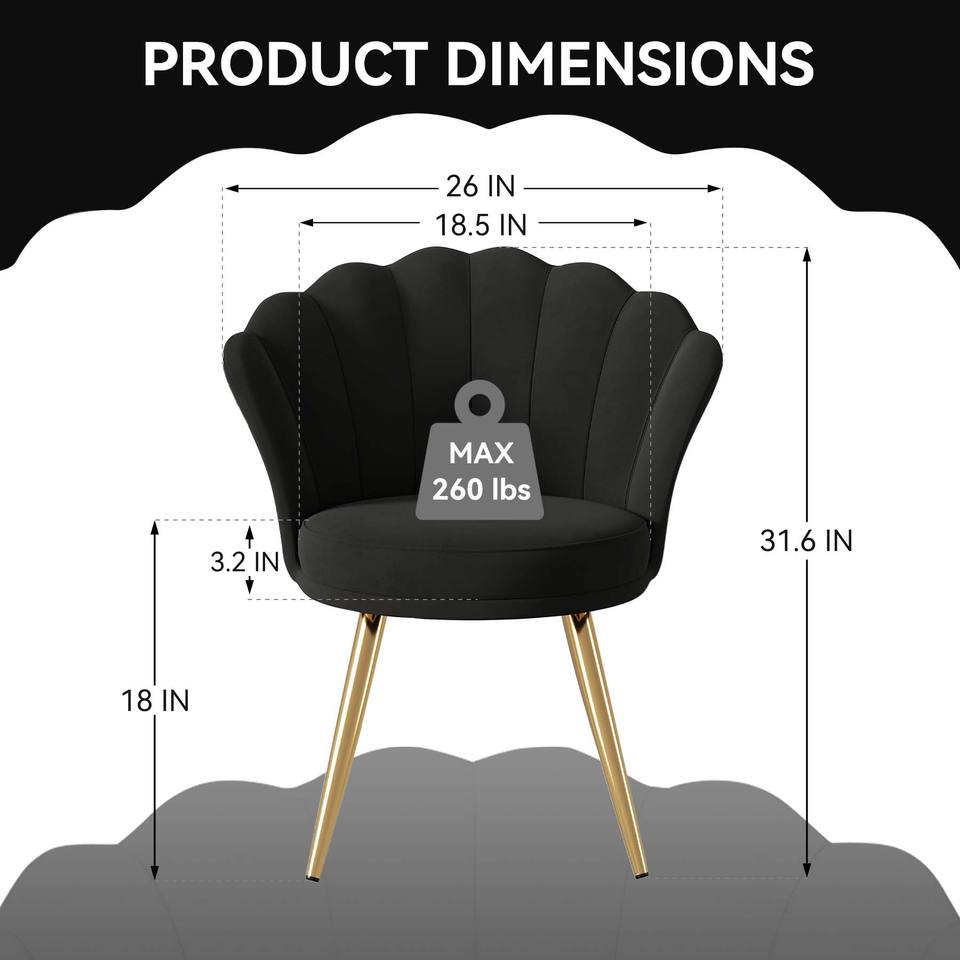 Velvet Adjustable Swivel Swivel Chair with Gold Metal Legs Steady Modern Design for Dining Hotel & Living Room Use