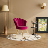 Velvet Adjustable Swivel Swivel Chair with Gold Metal Legs Steady Modern Design for Dining Hotel & Living Room Use