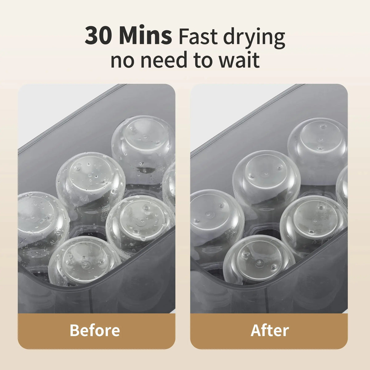 Baby Bottle Steamer and Dryer, Electric Steamer and Dryer for Baby Bottles, 4-in-1 Bottle Steamer and Dryer