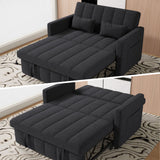 3-in-1 Convertible Modern Sofa Bed Sleeper Couch Storage Portable 5-Level Adjustable Backrest Living Room Home Dining Hotel
