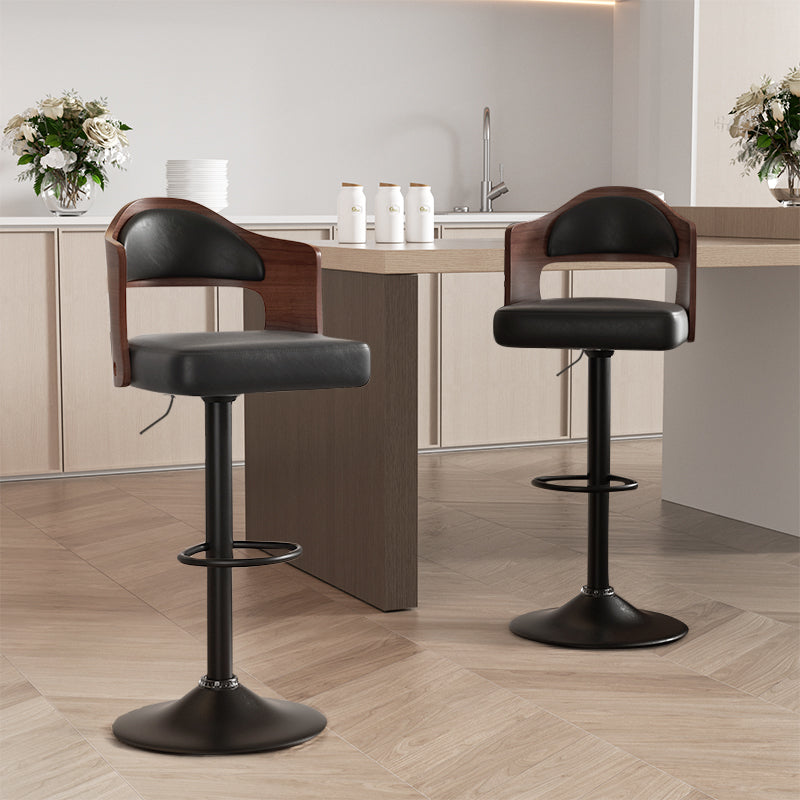 Dual Color Rustic Modern Height Adjustable Swivel Durable Material Steady Bar Stool for Hotel and Home Bar Commercial Use