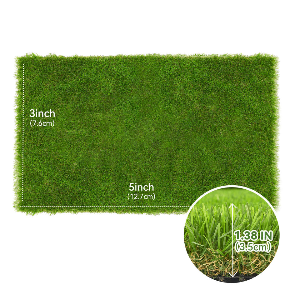 Premium 35mm Odorless Artificial Grass Rug Easy to Cut & Clean Faux Lawn Turf for Garden Balcony Backyard & Indoor Playground
