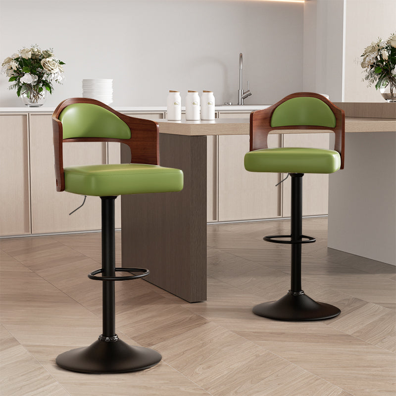 Dual Color Rustic Modern Height Adjustable Swivel Durable Material Steady Bar Stool for Hotel and Home Bar Commercial Use