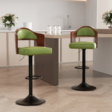 Dual Color Rustic Modern Height Adjustable Swivel Durable Material Steady Bar Stool for Hotel and Home Bar Commercial Use