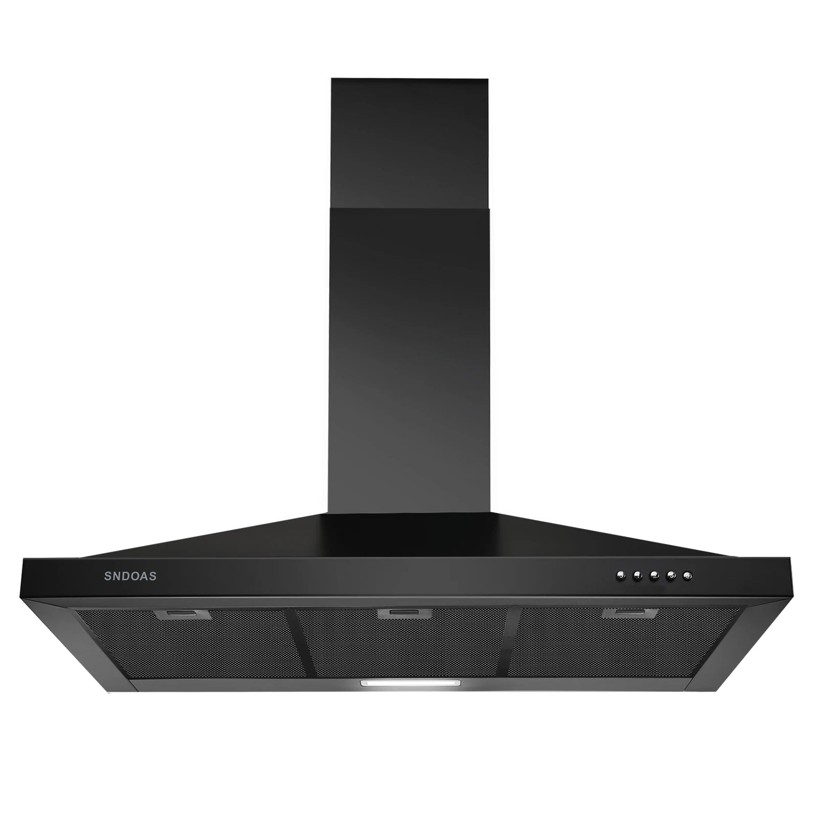 Black Range Hood 36 Inches,Stainless Steel Wall Mount Range Hood Black,Kitchen Hood Vent,Hood Vents for Kitche