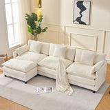 Luxury Modern New Design Living Room Furniture Couch Sectional Compressed Chenille Fabric Modular Sofa Set