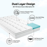 Modern Cooling Gel Infused Memory Foam Mattress Durable Breathable Fabric Soft Firmness Ergonomic Support Home Hospital Bedroom