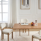 Elegant Farmhouse Accent Cane Solid Wood Leg Chenille Fabric Upholstered Dining Chair For Home Furniture