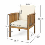 Acacia Wood Patio Conversation Sets