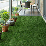 7*12 FT High Density Eco-Friendly Durable Plastic Artificial Grass Carpet Anti-Slip Surface Easy Installation Backyard