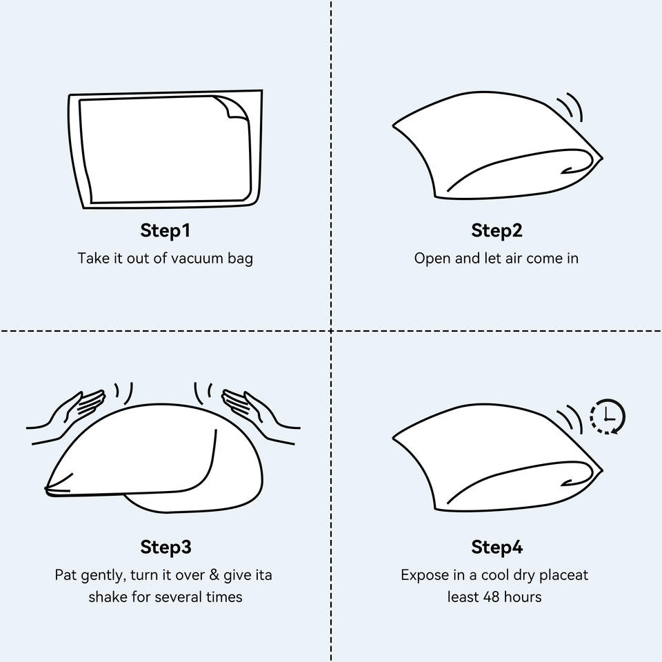 For Memory Foam Pillow Breathable 100% Polyester Honeycomb Cover Flame Retardant Removable Ergonomic for Neck Back Pain (Set of 2)