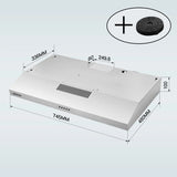 30in Under Cabinet Range Hood 230CFM Stainless Steel Kitchen Stove Vent Ducted/Ductless Convertible, LED Light and Carbon Filter