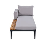 Outdoor Patio Chaise Lounger for 2 Person