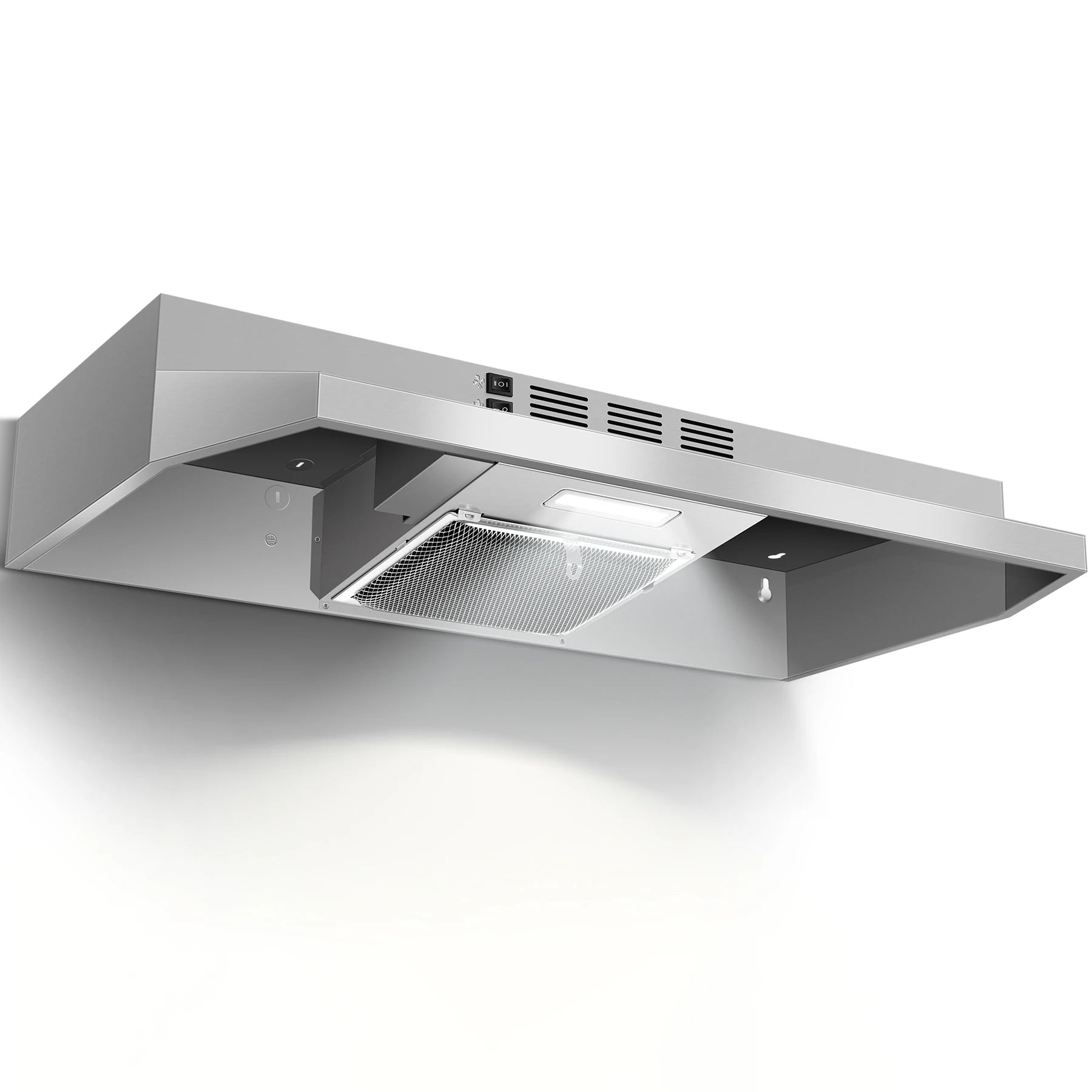 Range Hood 36 Inch Under Cabinet, Stainless Steel Kitchen Vent Hood 280CFM, Built-in Kitchen Stove Hood  Butto - view 13