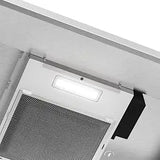 Range Hood 30 Inch Under Cabinet, Stainless Steel Kitchen Vent Hood 280CFM, Built-in Kitchen Stove Hood W/Rocker Button Control