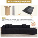 Modular Extendable Convertible Sectional Sofa Set Modern Velvet Cover Sofa Bed Foldable Massage Function Deep Seat Sponge