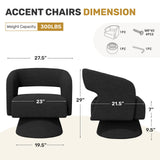 Swivel Barrel Accent Chair Oversized Velvet Modern Luxury Waterproof Eco-Friendly Living Room Vanity Bedroom Apartment Dining