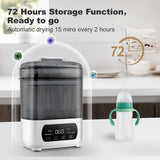 Baby Bottle Steamer and Dryer, Electric Steamer and Dryer for Baby Bottles, 4-in-1 Bottle Steamer and Dryer