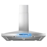 Wall Mount Range Hood 30 Inch, Range Hood with  Touch Control, Kitchen Hood 30 Inch 3 Speed Fan Vent Hood W/ Baffle Filters