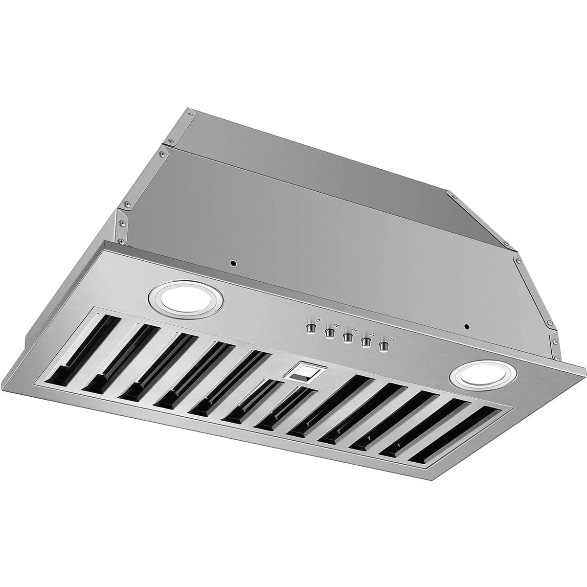 Range Hood Insert 20 Inch 600 CFM Stainless Steel,  Ultra-Quiet Built-in Kitchen Exhaust Hood with Dishwasher-Safe Filter,