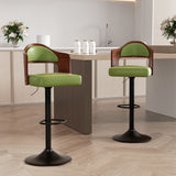 Dual Color Rustic Modern Height Adjustable Swivel Durable Material Steady Bar Stool for Hotel and Home Bar Commercial Use