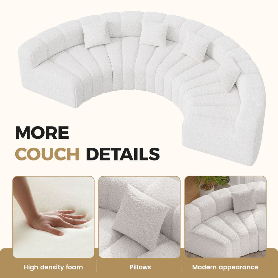 Luxurious Velvet Square Extendable Convertible Sofa Non-Assembly Ergonomic Back Support Sponge Apartment Mall Hotel Living Room