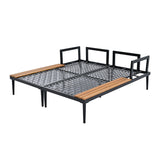 Outdoor Patio Chaise Lounger for 2 Person