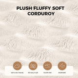 Modern Corduroy Modular Sofa Bed Set Sponge Filled Ergonomic Design No Assembly Pillows Apartment Mall Living Hotel School